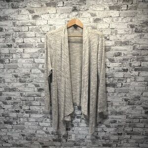 EUC Bobeau Light Gray Open-Front Cardigan Size 2X